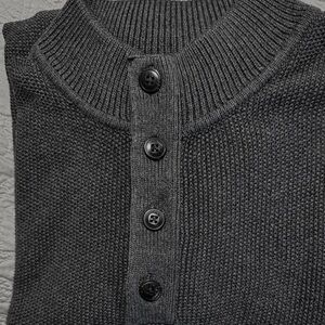 Tommy Bahama men’s black pullover quarter zip sweater, XXL